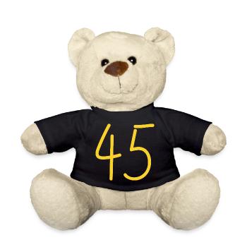 45 - Teddy Bear - black - Front