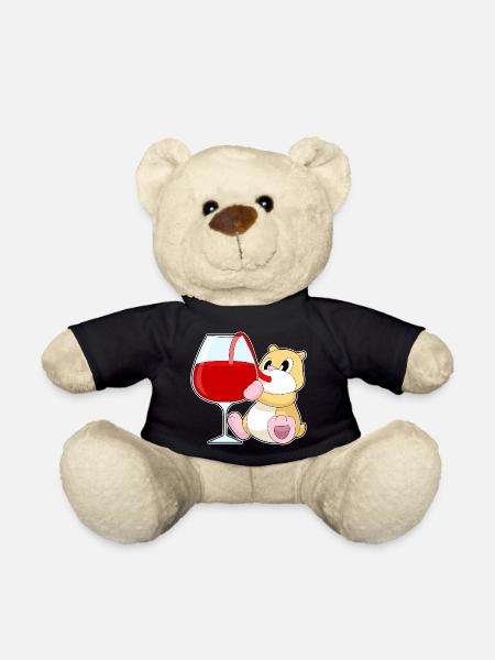Hamster Rotwein - Teddy - Schwarz