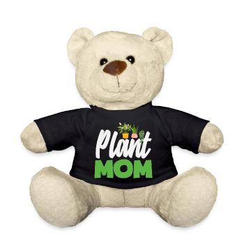 Maman amoureuse des plantes - Nounours - noir - Devant