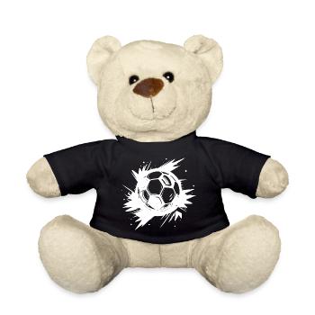Football Street Art - Teddy Bear - black - Front