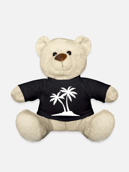 Insel Palmen Symbol - Teddy - Schwarz