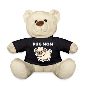 Süßes Mops-Mama-Hundeliebhaber-Design - Teddy - Schwarz - Vorne
