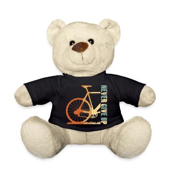 Bike Silhouette Gradient Design - Teddy Bear - black - Front