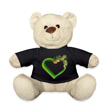 Pflanzenliebhaber Liebe Pflanzen Sukkulente Blume - Teddy - Schwarz - Vorne