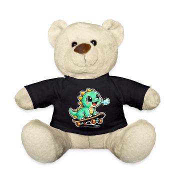 Héros du skateboard Dino vert - Nounours - noir - Devant