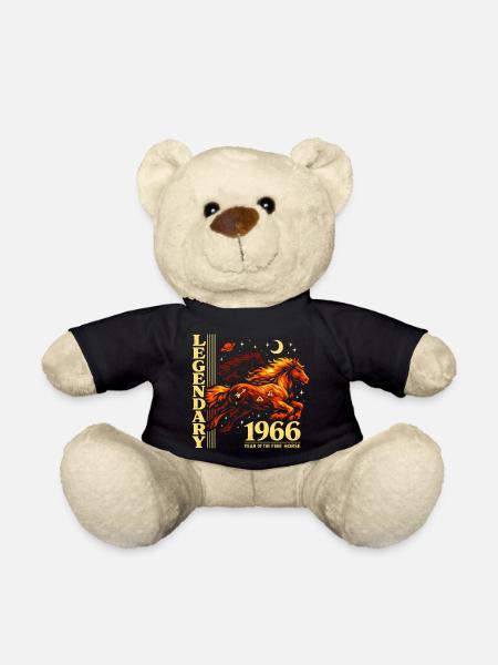 1966 Feuerpferd 60. Geburtstag Jahr des Pferdes - Teddy - Schwarz