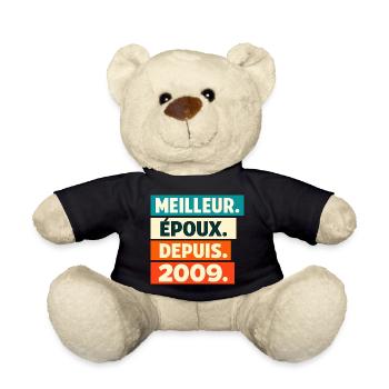 Bester Ehepartner seit Geburtstag 2009 - Teddy - Schwarz - Vorne