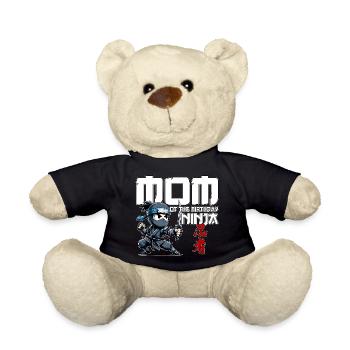 Mama des Geburtstags Ninja Geburtstag Lustig - Teddy - Schwarz - Vorne