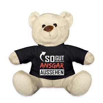 So gut kann nur ein Ansgar aussehen - Teddy - Schwarz - Vorne
