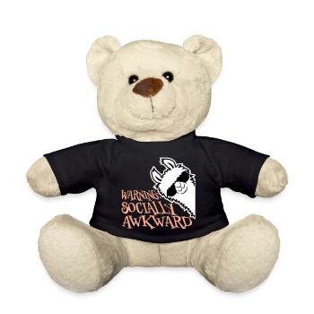 Lama Warning Socially Awkward Sonnenbrille Alpaka - Teddy - Schwarz - Vorne