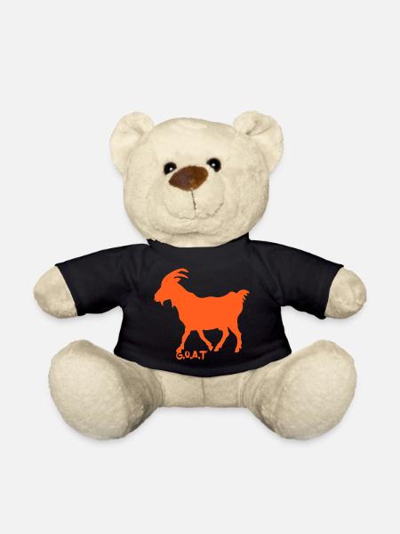 Goat G.O.A.T. orange - Teddy Bear - black