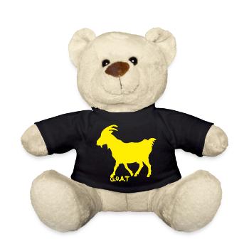 Goat GOAT yellow - Teddy Bear - black - Front