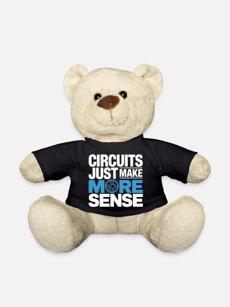 Circuits make technology more meaningful - Teddy Bear - black