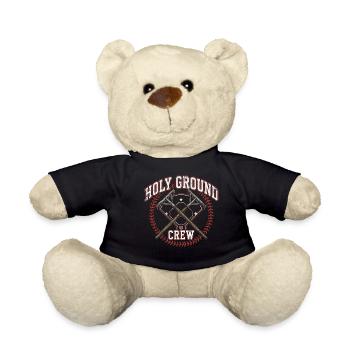 Holy Ground Crew Christlicher Baseball Glaube - Teddy - Schwarz - Vorne