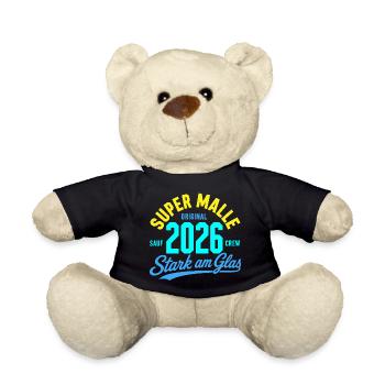 Malle 2026 Stark am Glas Sauf Crew Original - Teddy - Schwarz - Vorne