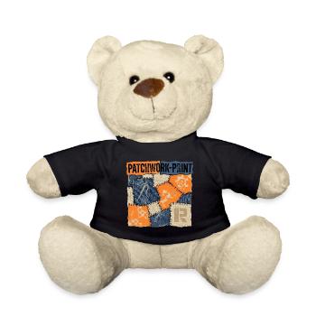 Patchwork Recycling - Teddy Bear - black - Front