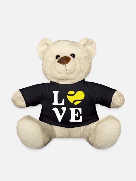 Tennis-Liebe - Teddy - Schwarz