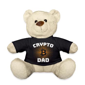 Papa Bitcoin Crypto comme un Papa Ordinaire - Nounours - noir - Devant