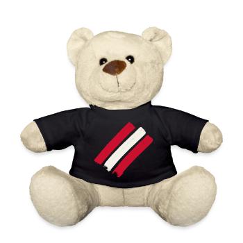 Austria - Teddy Bear - black - Front