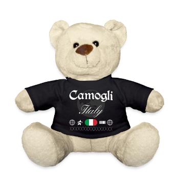 Camogli Italien Streetwear Reise Souvenir - Teddy - Schwarz - Vorne