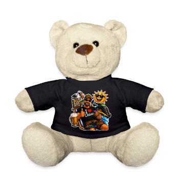 Ostsee Fun Motiv – Urlaub, Strand, Bier & Sonne - Teddy - Schwarz - Vorne