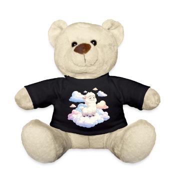 Agneau nuage dans la lumière du rêve - Nounours - noir - Devant