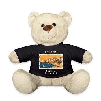 Spanien Cádiz Vintage Reisemarke - Teddy - Schwarz - Vorne