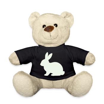 Zarte Kaninchen Silhouette - Teddy - Schwarz - Vorne
