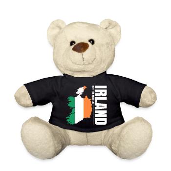 Ireland Emigrate - Teddy Bear - black - Front