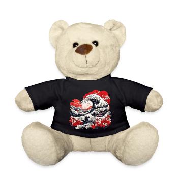Grande Vague de Kanagawa - Nounours - noir - Devant