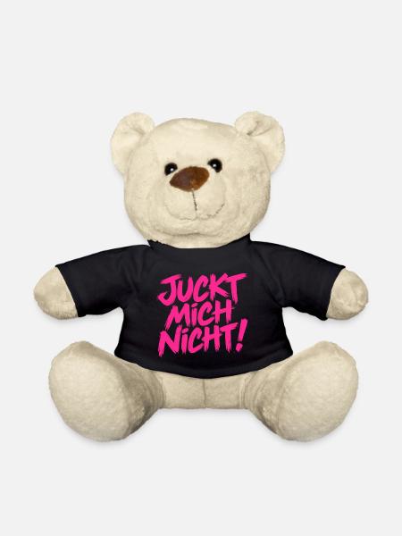 Juckt mich nicht - Cooler Spruch - Teddy - Schwarz