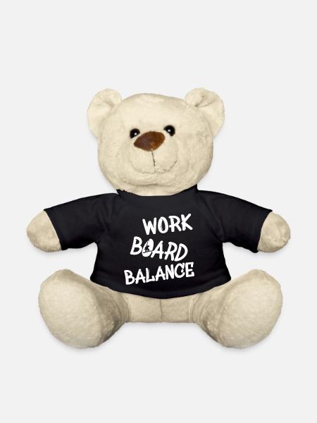 Snowboard - work board balance - Teddy - Schwarz