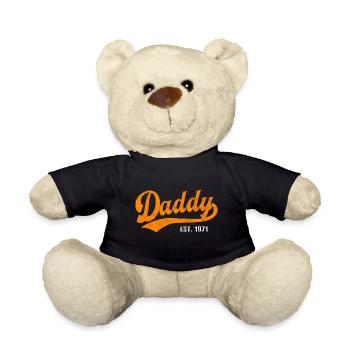 Daddy - Bester Dad Daddy Papa der Welt - est. 1971 - Teddy - Schwarz - Vorne