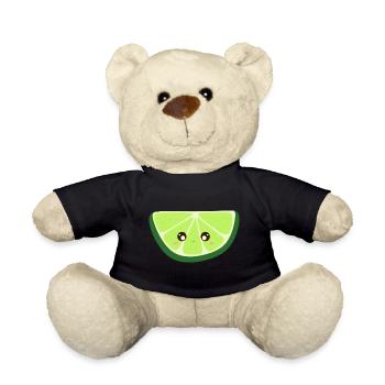 kawaii lime - Teddy Bear - black - Front