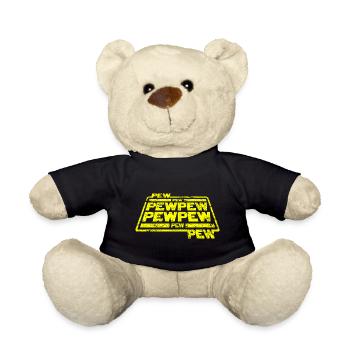 Pew Pew Pew - Teddy Bear - black - Front