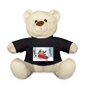 Jingle Bells Rudolph - Teddy Bear - black - Front