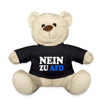 Non à afd - Nounours - noir - Devant