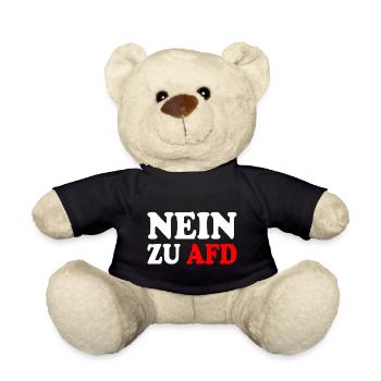 Nein zu afd - Teddy - Schwarz - Vorne
