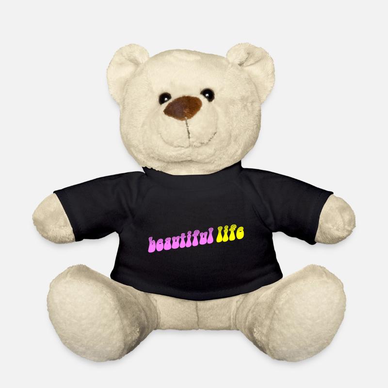 Beautiful life rétro fun - Nounours - noir