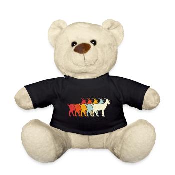 Vintage Ziege Ziegenbock Ziegenzucht - Teddy - Schwarz - Vorne