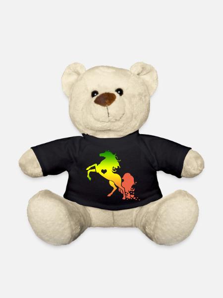Horse horse - Teddy Bear - black