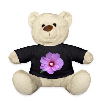 Rose rosa Blume Roseneibisch - Teddy - Schwarz - Vorne