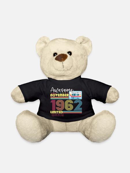 November Jahrgang 1962 60. Geburtstag Geschenk - Teddy - Schwarz