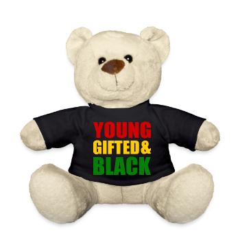 young gifted and black - Teddy Bear - black - Front