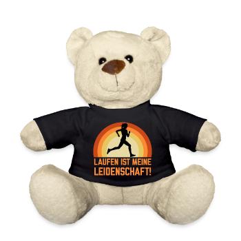 Das Laufen ist meine Leidenschaft Sport der Läufer - Teddy - Schwarz - Vorne