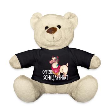My Official (l)afshirt, Sleeping Pyjamas Llama - Teddy - Schwarz - Vorne