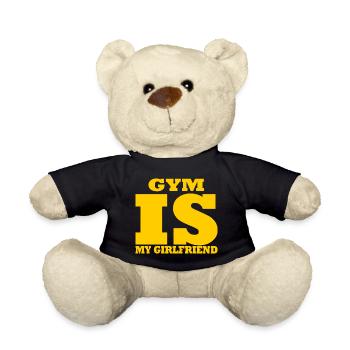 Gym ist meine Freundin - Gym is my Girlfriend - Teddy - Schwarz - Vorne