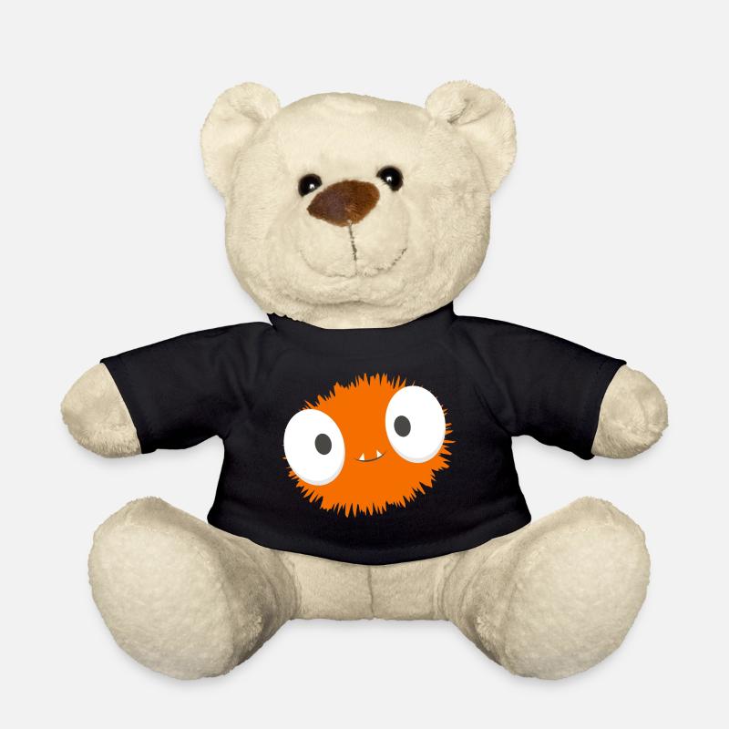 orange monster - Teddy - Schwarz