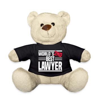World's 2nd Best Lawyer - Teddy - Schwarz - Vorne