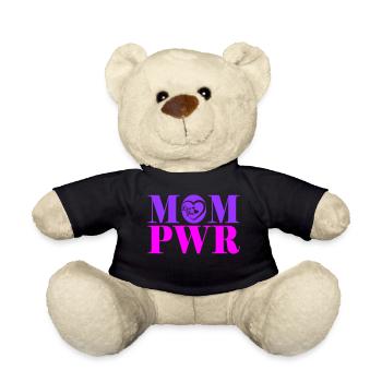 Mompower starke Mutter | Farbe änderbar - Teddy - Schwarz - Vorne